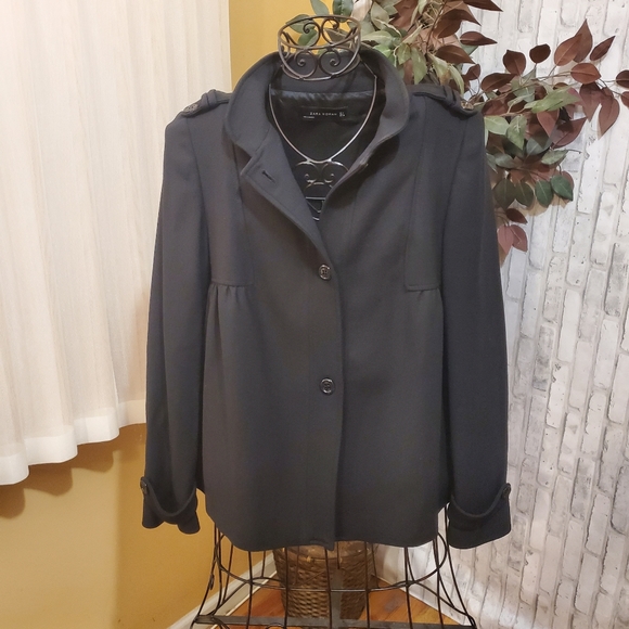 Zara Woman Black Lightweight Jacket - Picture 3 of 14